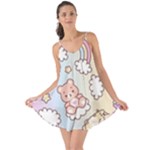 Pusheen Carebears Bears Cat Colorful Cute Pastel Pattern Love the Sun Cover Up