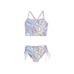 Pusheen Carebears Bears Cat Colorful Cute Pastel Pattern Girls  Tankini Swimsuit