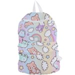 Pusheen Carebears Bears Cat Colorful Cute Pastel Pattern Foldable Lightweight Backpack