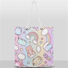 Full Print Rope Handle Tote (Large) 