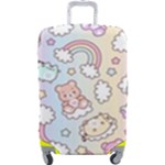 Pusheen Carebears Bears Cat Colorful Cute Pastel Pattern Luggage Cover (Large)