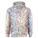 Pusheen Carebears Bears Cat Colorful Cute Pastel Pattern Men s Overhead Hoodie