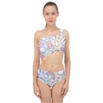 Pusheen Carebears Bears Cat Colorful Cute Pastel Pattern Spliced Up Two Piece Swimsuit