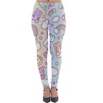 Pusheen Carebears Bears Cat Colorful Cute Pastel Pattern Lightweight Velour Leggings