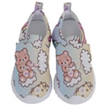 Pusheen Carebears Bears Cat Colorful Cute Pastel Pattern Kids  Velcro No Lace Shoes