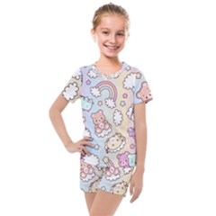 Kids  Mesh T-Shirt and Shorts Set 