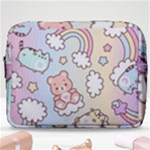 Pusheen Carebears Bears Cat Colorful Cute Pastel Pattern Make Up Pouch (Large)