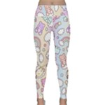 Pusheen Carebears Bears Cat Colorful Cute Pastel Pattern Lightweight Velour Classic Yoga Leggings