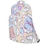 Pusheen Carebears Bears Cat Colorful Cute Pastel Pattern Double Compartment Backpack