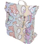 Pusheen Carebears Bears Cat Colorful Cute Pastel Pattern Buckle Up Backpack