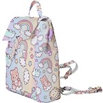 Pusheen Carebears Bears Cat Colorful Cute Pastel Pattern Buckle Everyday Backpack