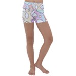 Pusheen Carebears Bears Cat Colorful Cute Pastel Pattern Kids  Lightweight Velour Yoga Shorts