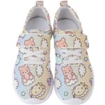 Pusheen Carebears Bears Cat Colorful Cute Pastel Pattern Men s Velcro Strap Shoes