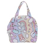 Pusheen Carebears Bears Cat Colorful Cute Pastel Pattern Boxy Hand Bag