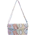 Pusheen Carebears Bears Cat Colorful Cute Pastel Pattern Removable Strap Clutch Bag