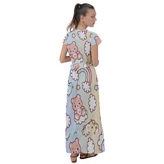 Flutter Sleeve Maxi Dress 