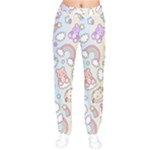 Pusheen Carebears Bears Cat Colorful Cute Pastel Pattern Women Velvet Drawstring Pants