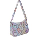 Pusheen Carebears Bears Cat Colorful Cute Pastel Pattern Zip Up Shoulder Bag