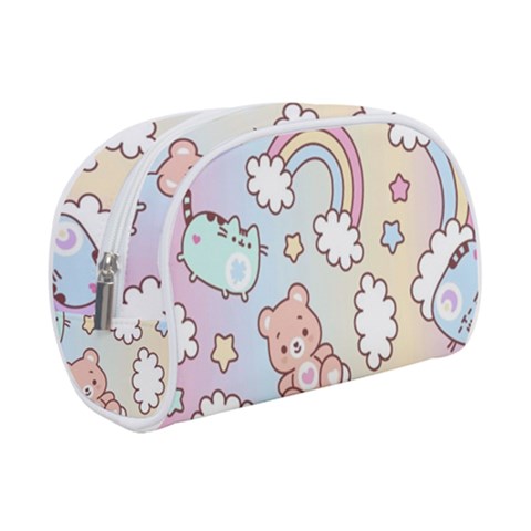 Pusheen Carebears Bears Cat Colorful Cute Pastel Pattern Make Up Case (Small) from ArtsNow.com