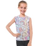 Pusheen Carebears Bears Cat Colorful Cute Pastel Pattern Kids  Mesh Tank Top