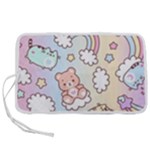 Pusheen Carebears Bears Cat Colorful Cute Pastel Pattern Pen Storage Case (L)