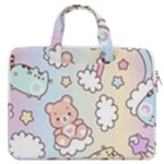 Pusheen Carebears Bears Cat Colorful Cute Pastel Pattern MacBook Pro 13  Double Pocket Laptop Bag