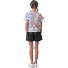Kids  Cut Out Flutter Sleeves 
