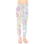 Pusheen Carebears Bears Cat Colorful Cute Pastel Pattern Kids  Classic Winter Leggings