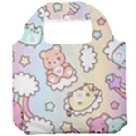 Pusheen Carebears Bears Cat Colorful Cute Pastel Pattern Foldable Grocery Recycle Bag