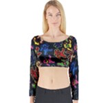 Bears Colors Dead Head Deadhead Grateful Dead Long Sleeve Crop Top