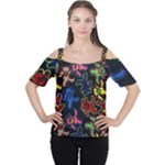 Bears Colors Dead Head Deadhead Grateful Dead Cutout Shoulder Tee