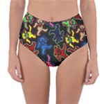 Bears Colors Dead Head Deadhead Grateful Dead Reversible High-Waist Bikini Bottoms