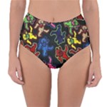 Bears Colors Dead Head Deadhead Grateful Dead Reversible High-Waist Bikini Bottoms