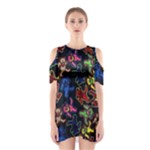 Bears Colors Dead Head Deadhead Grateful Dead Shoulder Cutout One Piece Dress