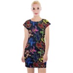 Bears Colors Dead Head Deadhead Grateful Dead Cap Sleeve Bodycon Dress