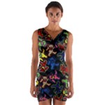 Bears Colors Dead Head Deadhead Grateful Dead Wrap Front Bodycon Dress