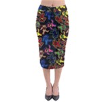 Bears Colors Dead Head Deadhead Grateful Dead Midi Pencil Skirt