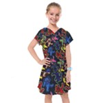 Bears Colors Dead Head Deadhead Grateful Dead Kids  Drop Waist Dress