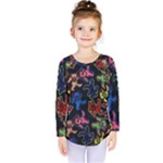 Bears Colors Dead Head Deadhead Grateful Dead Kids  Long Sleeve Tee