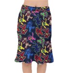 Bears Colors Dead Head Deadhead Grateful Dead Short Mermaid Skirt