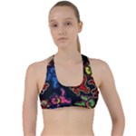 Bears Colors Dead Head Deadhead Grateful Dead Criss Cross Racerback Sports Bra