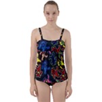 Bears Colors Dead Head Deadhead Grateful Dead Twist Front Tankini Set