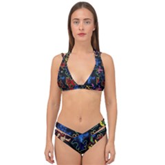 Double Strap Halter Bikini Set 