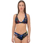 Bears Colors Dead Head Deadhead Grateful Dead Double Strap Halter Bikini Set