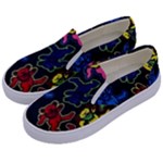 Bears Colors Dead Head Deadhead Grateful Dead Kids  Canvas Slip Ons