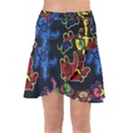 Bears Colors Dead Head Deadhead Grateful Dead Wrap Front Skirt