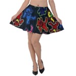 Bears Colors Dead Head Deadhead Grateful Dead Velvet Skater Skirt