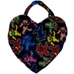 Bears Colors Dead Head Deadhead Grateful Dead Giant Heart Shaped Tote