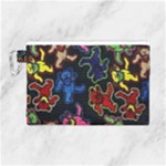 Bears Colors Dead Head Deadhead Grateful Dead Canvas Cosmetic Bag (Large)