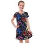 Bears Colors Dead Head Deadhead Grateful Dead Kids  Cross Web Dress